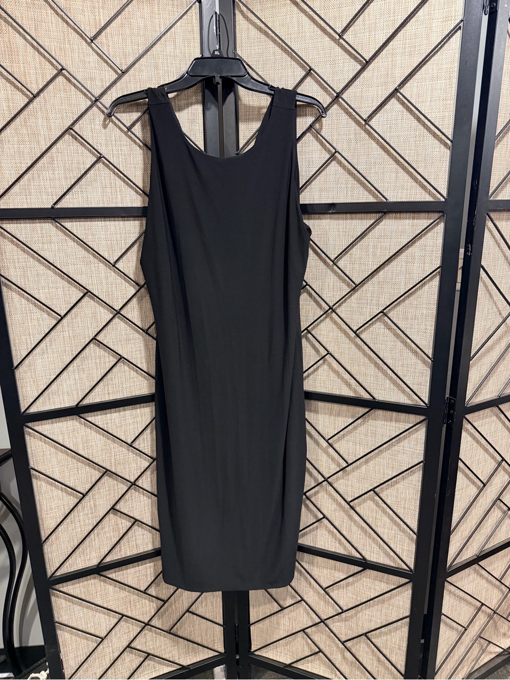 *NWT* WHBM Black Midi Sheath Dress - XL